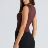 The Balconette Chocolat Fitted Corset Top The Balconette Chocolat Fitted Corset Top