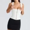 The Balconette Ivory Fitted Corset Top The Balconette Ivory Fitted Corset Top