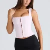 The Balconette Pink Fitted Corset Top The Balconette Pink Fitted Corset Top