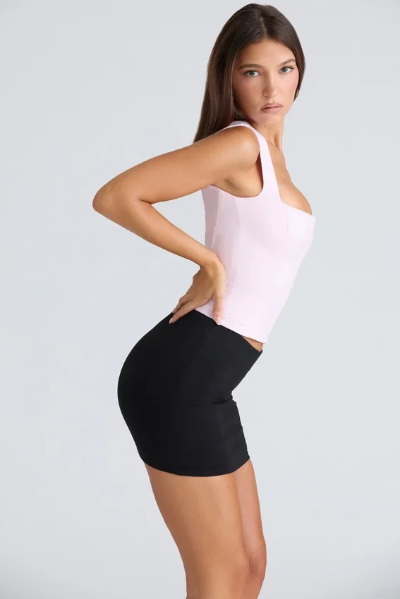 The Balconette Pink Fitted Corset Top The Balconette Pink Fitted Corset Top