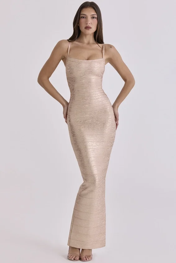 The Body Champagne Bandage Maxi Dress – Limited Edition The Body Champagne Bandage Maxi Dress – Limited Edition