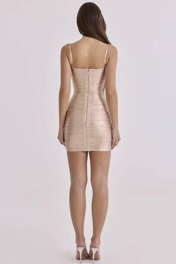 The Body Champagne Bandage Mini Dress – Limited Edition The Body Champagne Bandage Mini Dress – Limited Edition