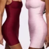 The Body Pink Bandage Mini Dress The Body Pink Bandage Mini Dress