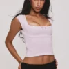 The Cap Sleeve Pink Corset Top The Cap Sleeve Pink Corset Top