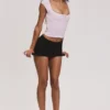The Cap Sleeve Pink Corset Top The Cap Sleeve Pink Corset Top