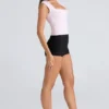 The Cap Sleeve Pink Corset Top The Cap Sleeve Pink Corset Top