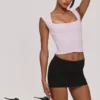 The Cap Sleeve Pink Corset Top The Cap Sleeve Pink Corset Top
