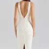 The Classic Ivory Midi Bandage Dress The Classic Ivory Midi Bandage Dress