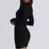 The OG Black Long Sleeve Bandage Mini Dress The OG Black Long Sleeve Bandage Mini Dress