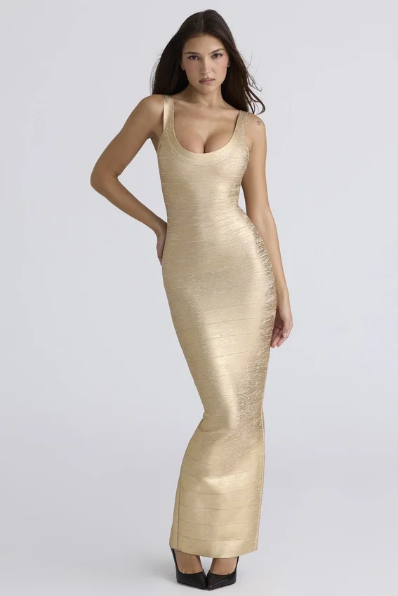 The OG Gold Bandage Maxi Dress The OG Gold Bandage Maxi Dress