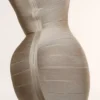The OG Latte Long Sleeve Bandage Mini Dress The OG Latte Long Sleeve Bandage Mini Dress