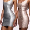 The OG Silver Bandage Mini Dress – Limited Edition