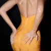 The Sculpt Orange Sherbet Midi Bandage Dress The Sculpt Orange Sherbet Midi Bandage Dress