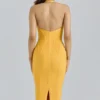 The Sculpt Orange Sherbet Midi Bandage Dress The Sculpt Orange Sherbet Midi Bandage Dress