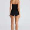 The Strapless Black Stretch Corset Top The Strapless Black Stretch Corset Top