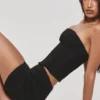 The Strapless Black Stretch Corset Top The Strapless Black Stretch Corset Top