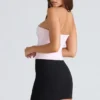The Strapless Pink Stretch Corset Top The Strapless Pink Stretch Corset Top