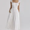 Thea White Voile + Broderie Anglais Maxi Dress Thea White Voile + Broderie Anglais Maxi Dress
