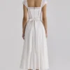 Thea White Voile + Broderie Anglais Maxi Dress Thea White Voile + Broderie Anglais Maxi Dress
