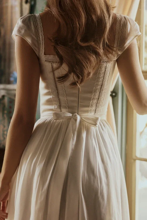 Thea White Voile + Broderie Anglais Maxi Dress Thea White Voile + Broderie Anglais Maxi Dress
