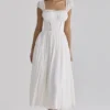 Thea White Voile + Broderie Anglais Maxi Dress Thea White Voile + Broderie Anglais Maxi Dress