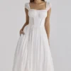 Thea White Voile + Broderie Anglais Maxi Dress Thea White Voile + Broderie Anglais Maxi Dress