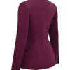 Theodora Wine Deep V Blazer Theodora Wine Deep V Blazer