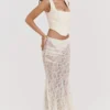 Therese Vintage Cream Lace Maxi Skirt Therese Vintage Cream Lace Maxi Skirt