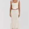 Therese Vintage Cream Lace Maxi Skirt Therese Vintage Cream Lace Maxi Skirt