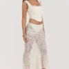 Therese Vintage Cream Lace Maxi Skirt Therese Vintage Cream Lace Maxi Skirt