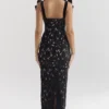 Tiff Black Velvet Lace Maxi Dress Tiff Black Velvet Lace Maxi Dress