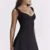 Tilly Black Pin Tuck Mini Dress Tilly Black Pin Tuck Mini Dress