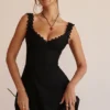 Tilly Black Pin Tuck Mini Dress Tilly Black Pin Tuck Mini Dress