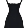 Tilly Black Pin Tuck Mini Dress Tilly Black Pin Tuck Mini Dress