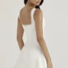 Tilly White Pin Tuck Mini Dress