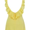Tink Buttercup Satin Ruffle Mini Dress Tink Buttercup Satin Ruffle Mini Dress