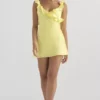 Tink Buttercup Satin Ruffle Mini Dress Tink Buttercup Satin Ruffle Mini Dress