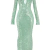 Titania Seafoam Sequin Maxi Gown Titania Seafoam Sequin Maxi Gown
