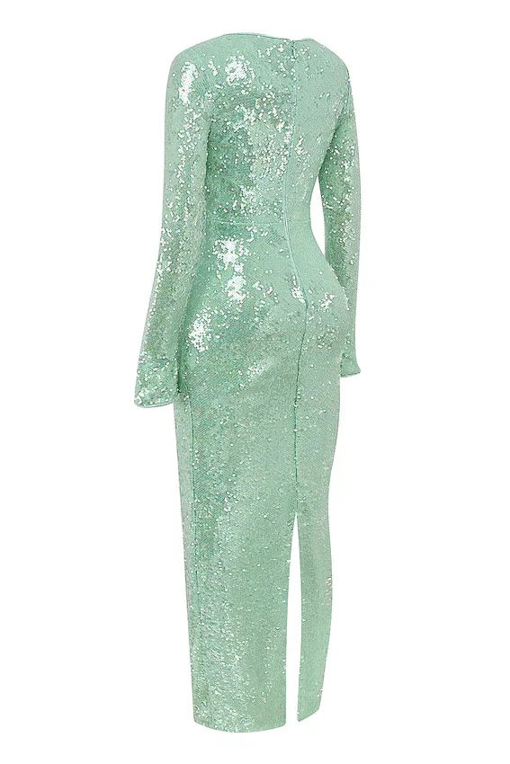 Titania Seafoam Sequin Maxi Gown Titania Seafoam Sequin Maxi Gown