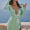 Titania Seafoam Sequin Maxi Gown Titania Seafoam Sequin Maxi Gown