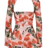 Toira Rose Print Draped Corset Dress Toira Rose Print Draped Corset Dress