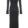Tolani Charcoal Cashmere Knit Maxi Dress Tolani Charcoal Cashmere Knit Maxi Dress