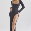 Tolani Charcoal Cashmere Knit Maxi Dress Tolani Charcoal Cashmere Knit Maxi Dress