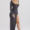 Tolani Charcoal Cashmere Knit Maxi Dress Tolani Charcoal Cashmere Knit Maxi Dress
