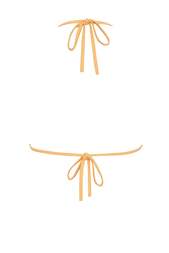 Tropez Light Orange Halter Neck Bikini Top Tropez Light Orange Halter Neck Bikini Top