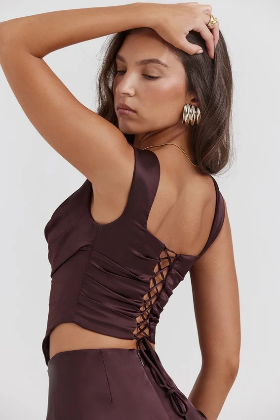 Una Rich Brown Corset Una Rich Brown Corset