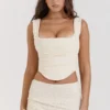 Una Vintage Cream Lace Corset Una Vintage Cream Lace Corset