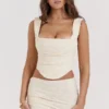 Una Vintage Cream Lace Corset Una Vintage Cream Lace Corset
