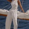 Valencia White Cotton Placement Lace Broderie Anglais Boat Neck Top Valencia White Cotton Placement Lace Broderie Anglais Boat Neck Top