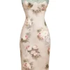 Venus Vintage Floral Midi Dress Venus Vintage Floral Midi Dress
